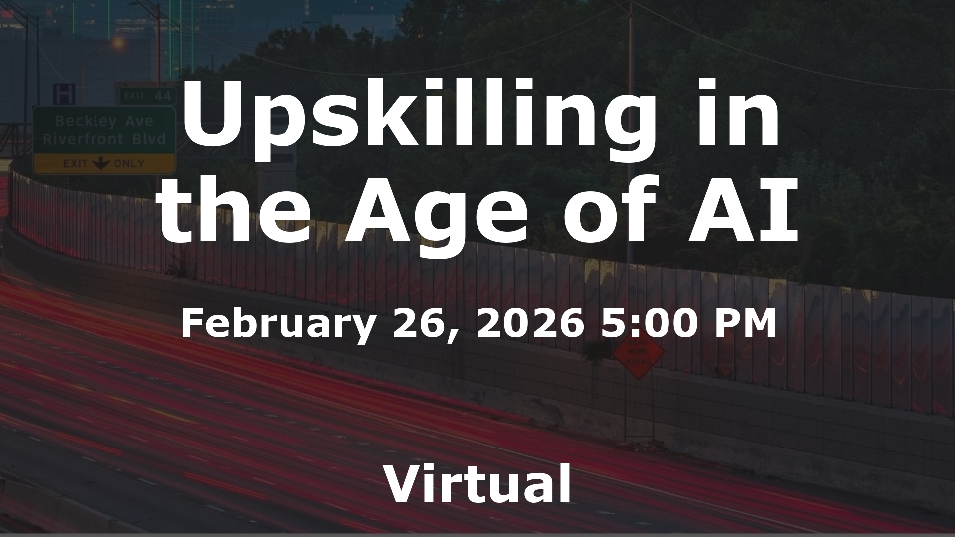 Upskilling in the Age of AI event image